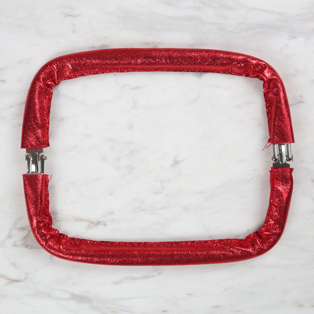 Knitme Gizli Burs 22 cm Kırmızı BA-0024