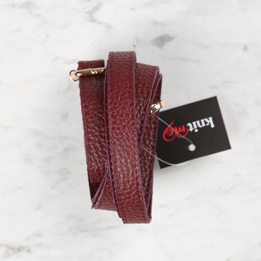 Knitme Sürgü Tokalı Çanta Askısı 135x1,5 cm Bordo BA-0073