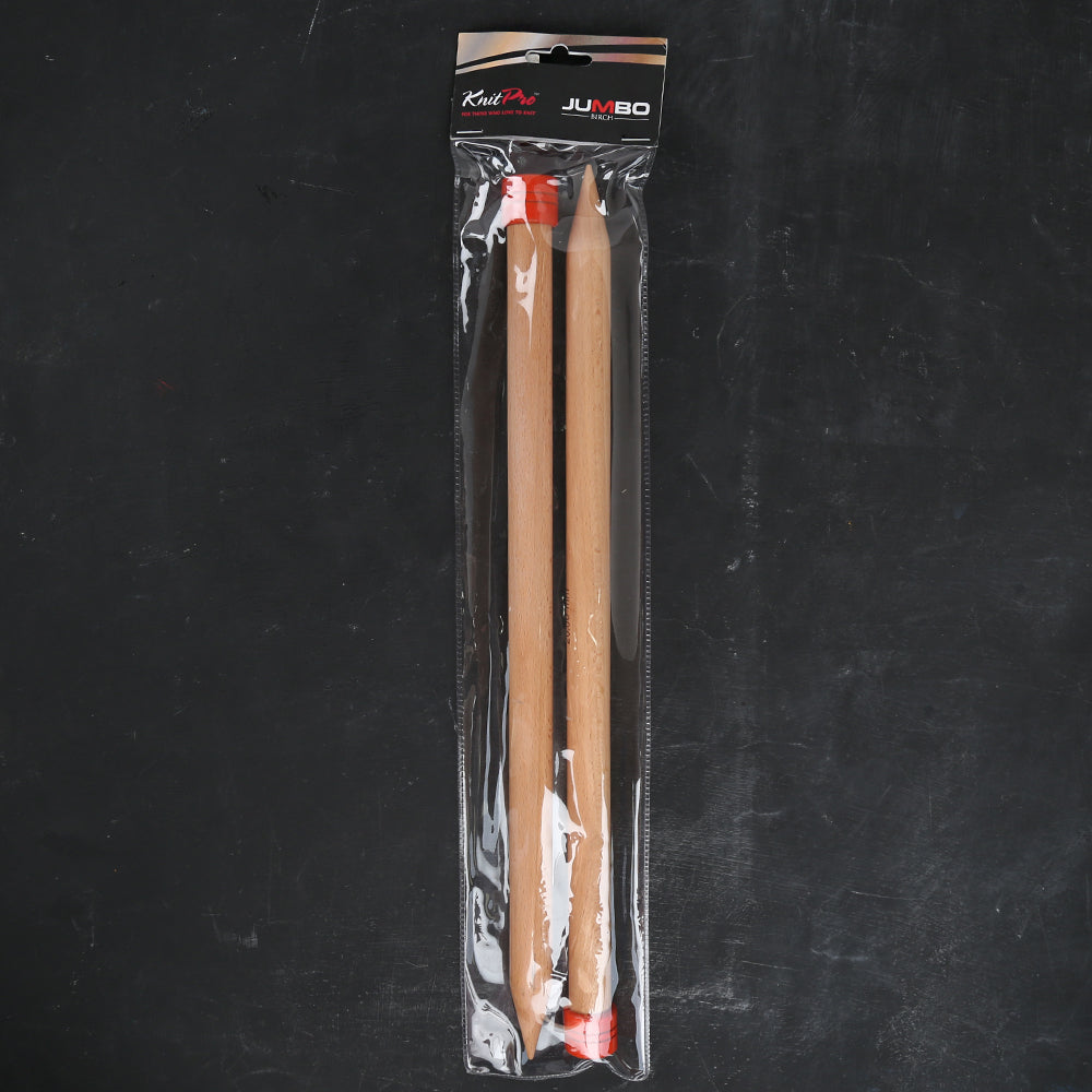KnitPro Jumbo Birch Huş Ağacı 20 mm 40 cm Örgü Şişi - 35290