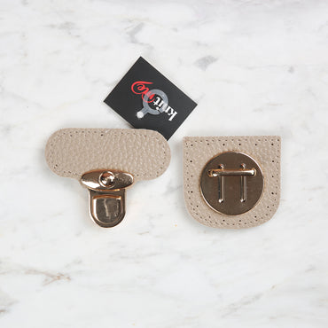 Knitme Dikişli Kilit 6x6 cm Bej BA-0067