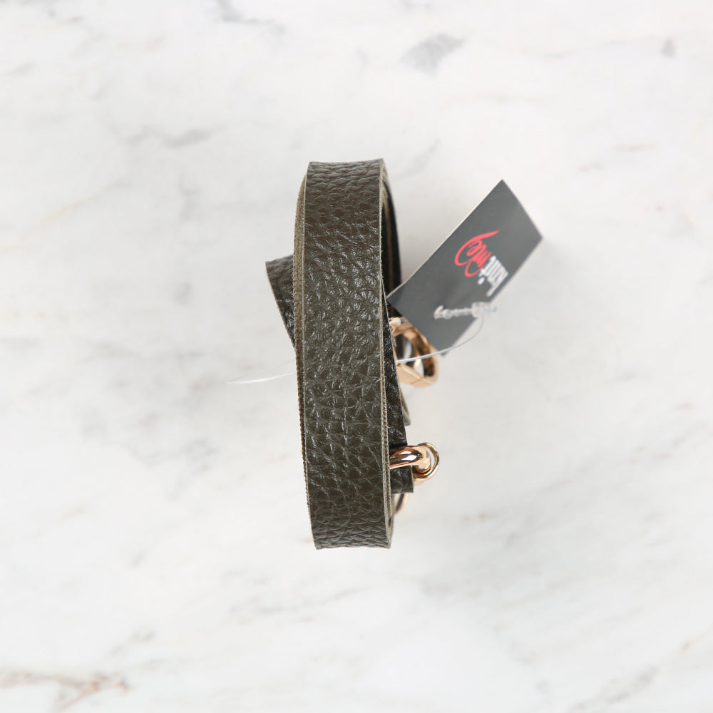 Knitme Sürgü Tokalı Çanta Askısı 135x1,5 cm Haki BA-0001