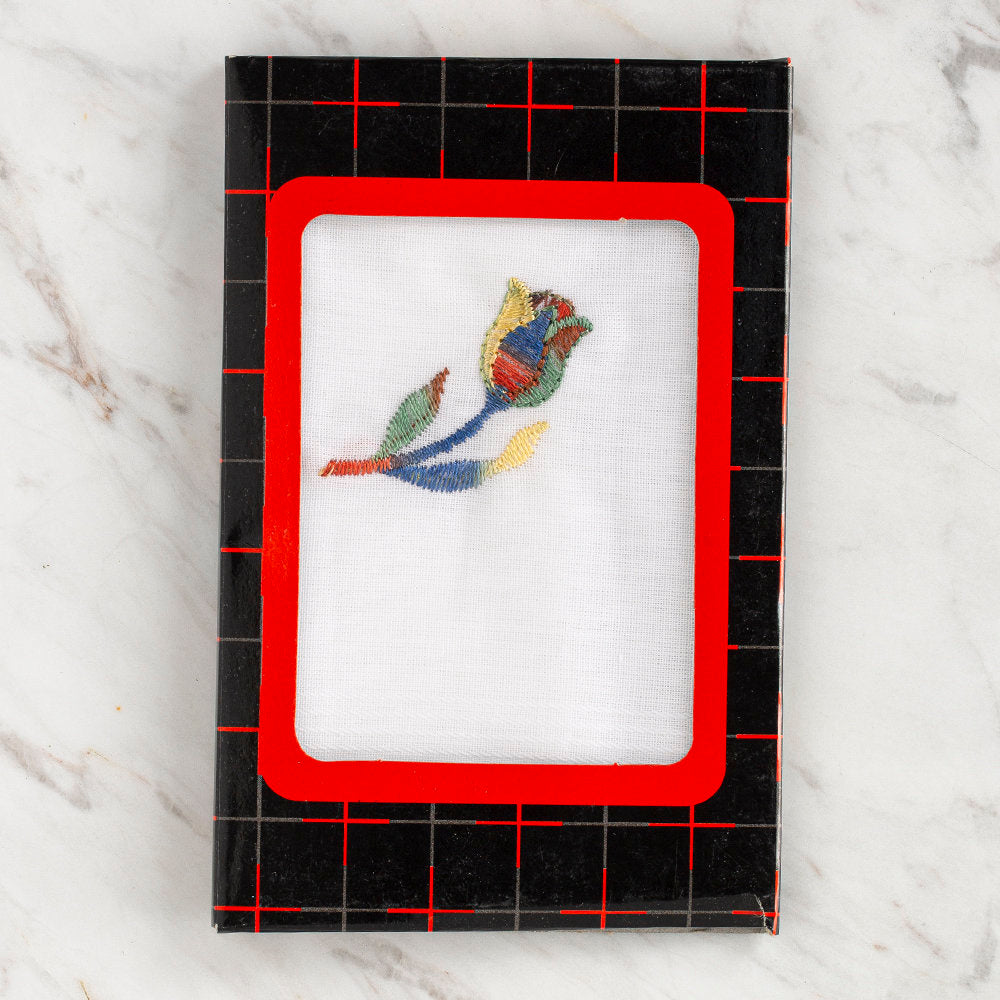 Loren İşlemeli Kadın Mendil - 01