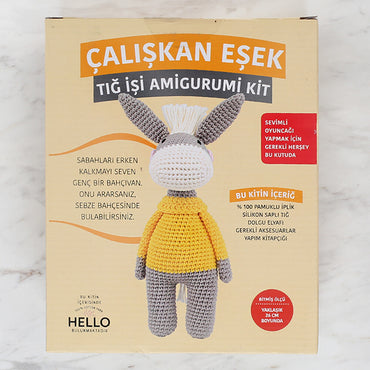 Tuva Amigurumi Kiti - Çalışkan Eşek - MGAK01