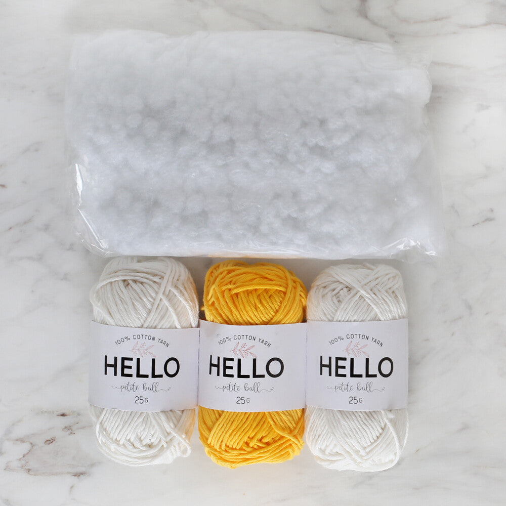 Tuva Amigurumi Kiti - Düğmeli Tavşan - MGAK01