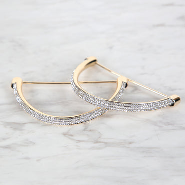 Akçaylar Taşlı Metal D Model Çanta Sapı Altın-Gümüş