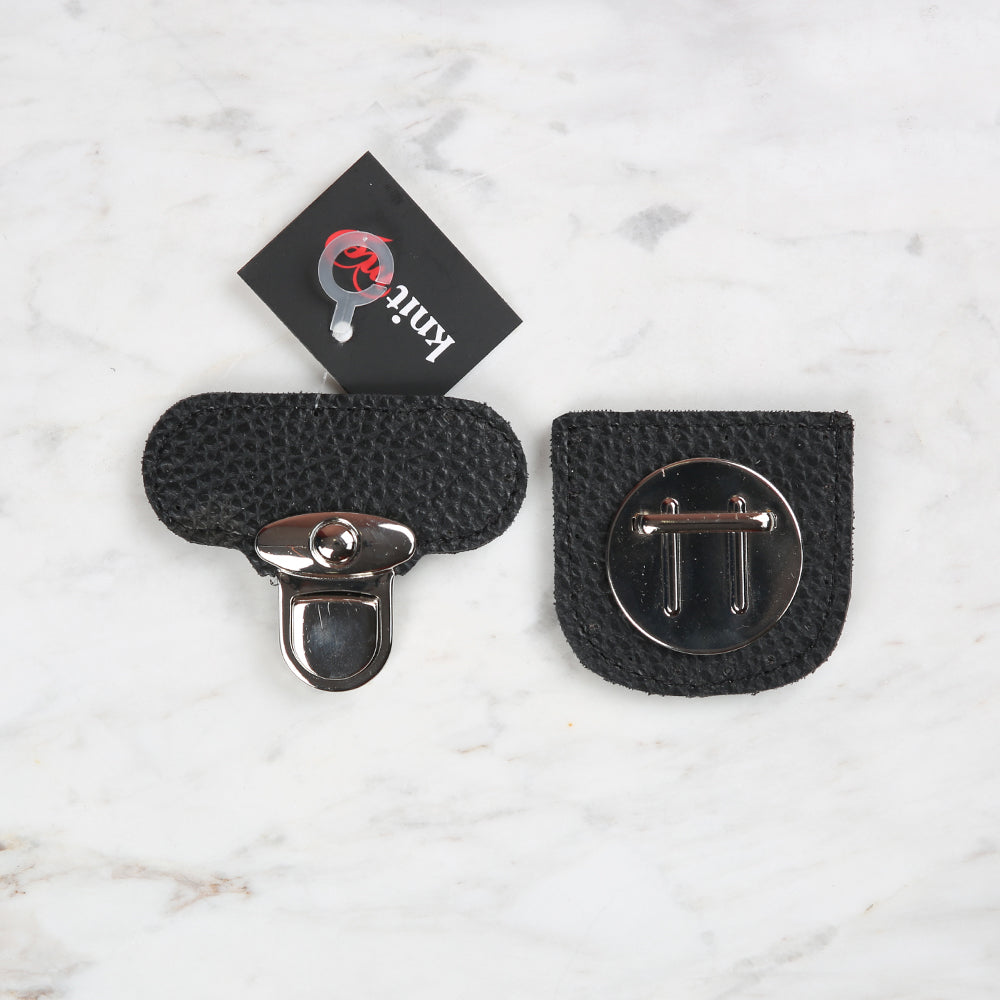 Knitme Dikişli Kilit 6X6 cm Siyah BA-0067