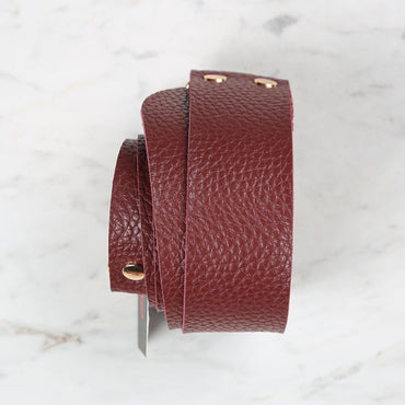 Knitme Kemer Tokalı Çanta Askısı 125x4 cm Bordo BA-0005