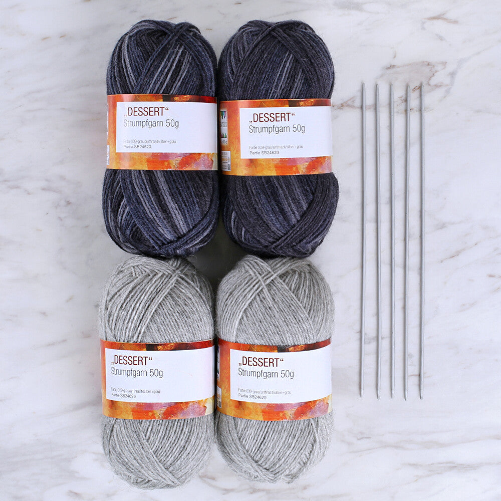 CREATELLI 4'lü Çorap İpi Kiti - 009