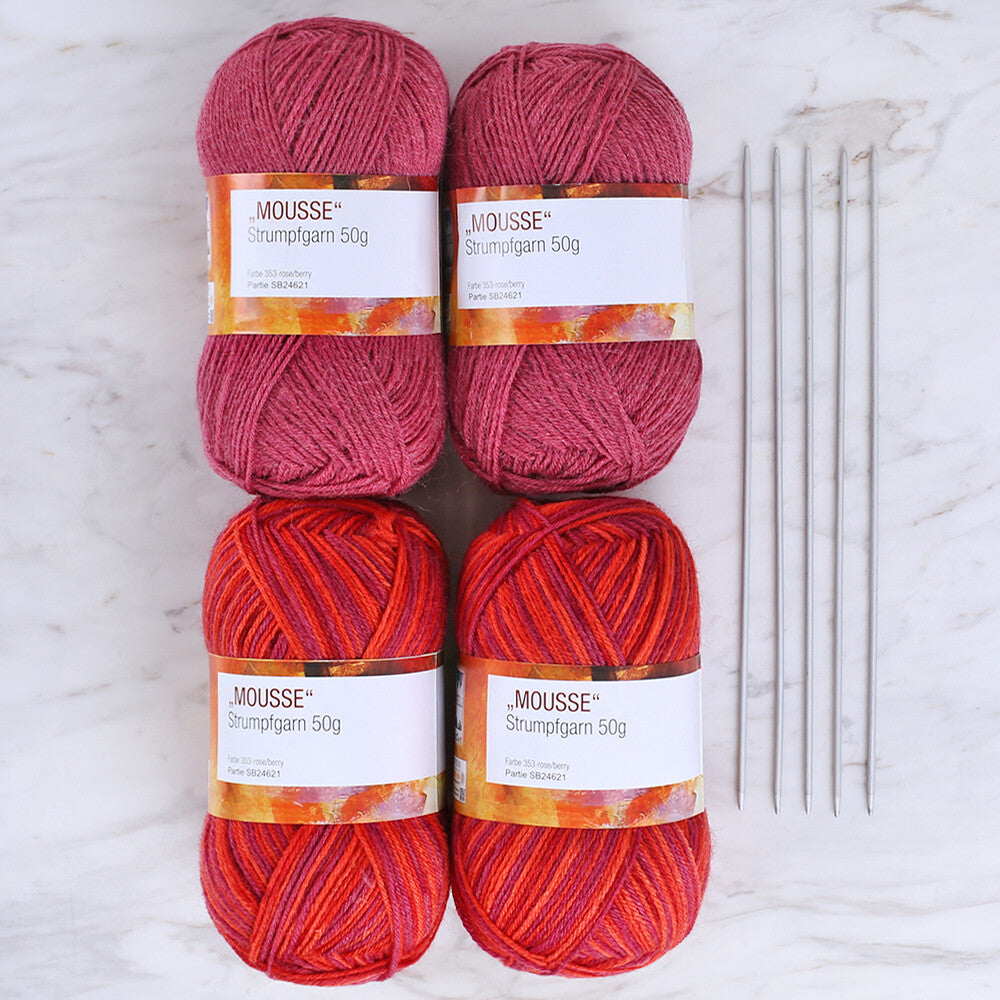 CREATELLI 4'lü Çorap İpi Kiti - 353