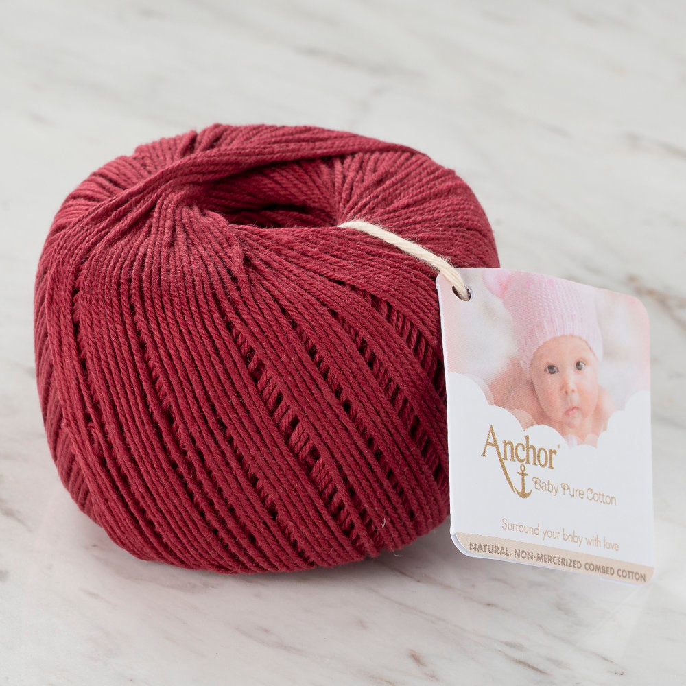 Anchor Baby Pure Cotton 4ply 50g Bordo El Örgü İpi - 4804000 - 00425