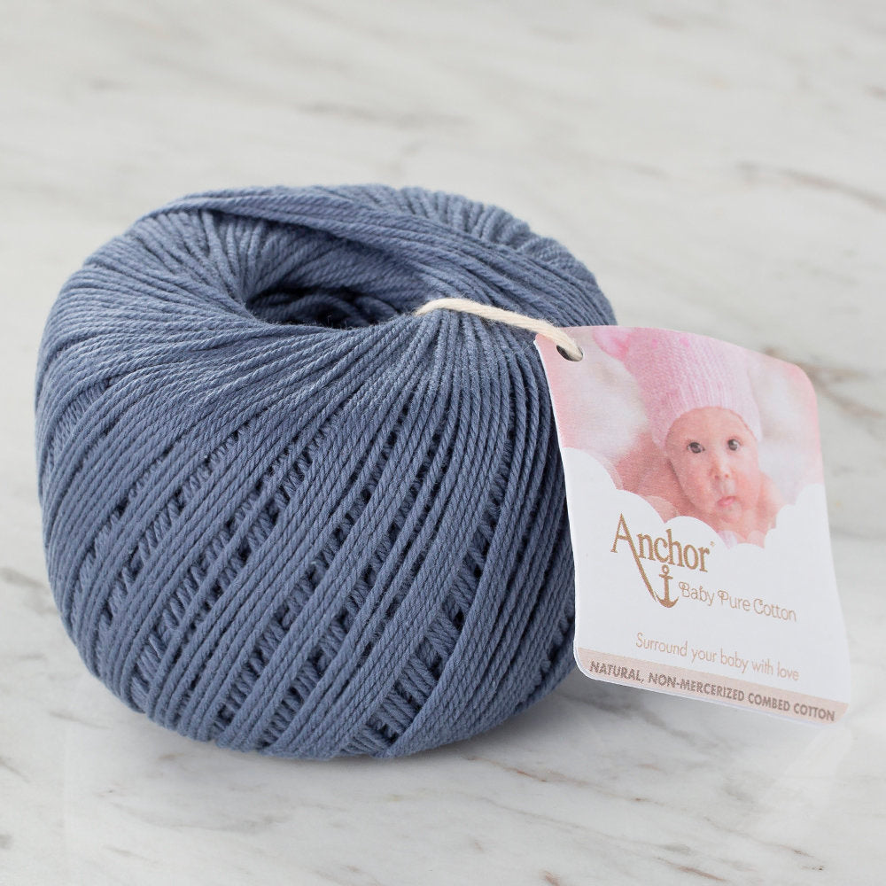 Anchor Baby Pure Cotton 4ply 50g Koyu Mavi El Örgü İpi - 4804000 - 00269