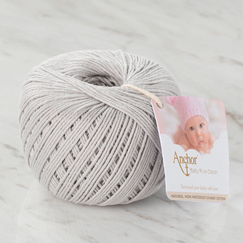 Anchor Baby Pure Cotton 4ply 50g Açık Gri El Örgü İpi - 4804000 - 00398