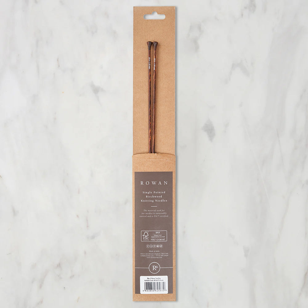Rowan Huş Ağacı 35 cm Örgü Şişi 4 mm