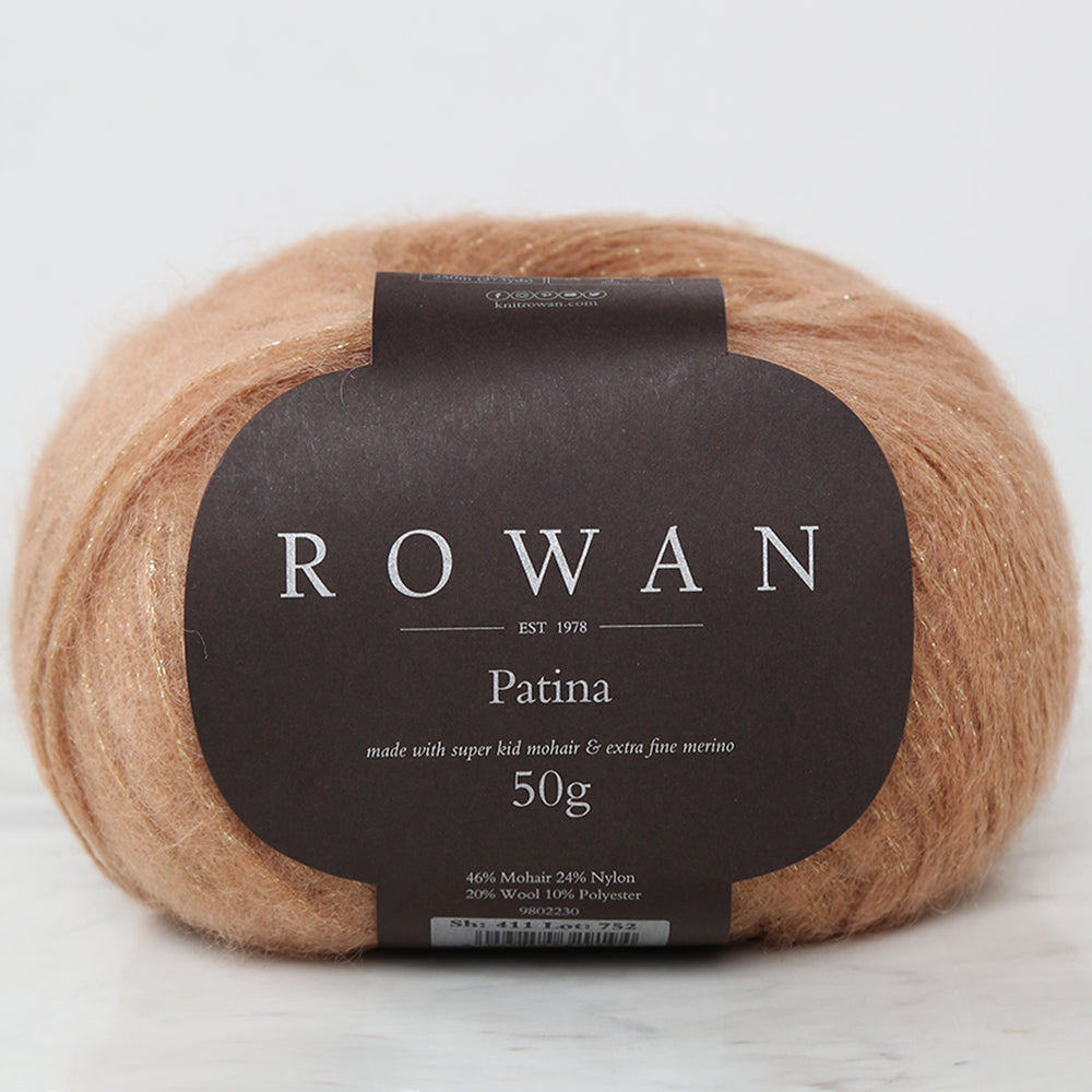 Rowan Patina Simli Bej El Örgü ipi - 411
