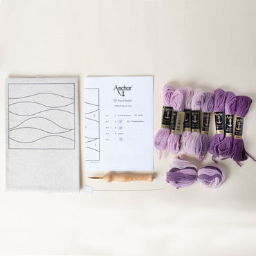 Anchor Leylak Dalgalar Punch Kiti (15 x 15 cm) - APN008