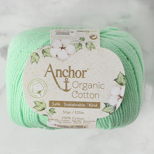 Anchor Organic Cotton Açık Yeşil El Örgü İpi - SH 00403