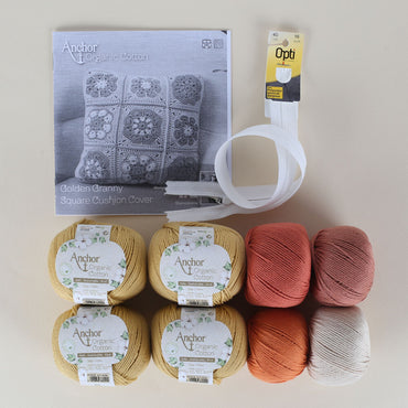 Anchor Organic Cotton Motifli Yastık Kiti - Art:A28G001-09064