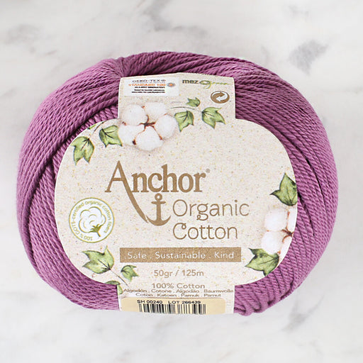 Anchor Organic Cotton Mor El Örgü İpi - SH 00240