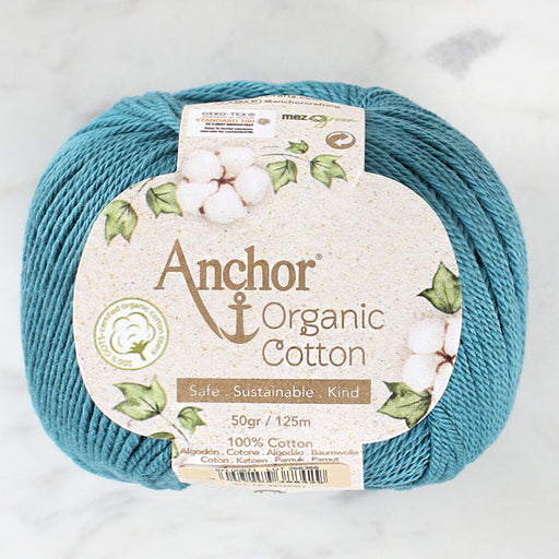 Anchor Organic Cotton Petrol Mavisi El Örgü İpi - SH 00671