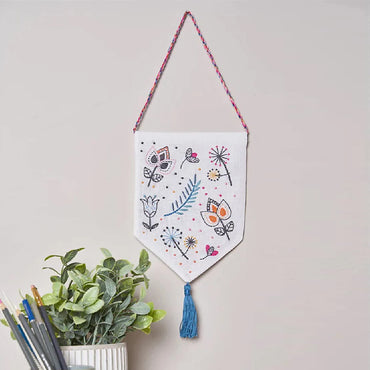 Anchor Duvar Dekoru Modern Graphic Floral Banner Nakış Kiti - PE137