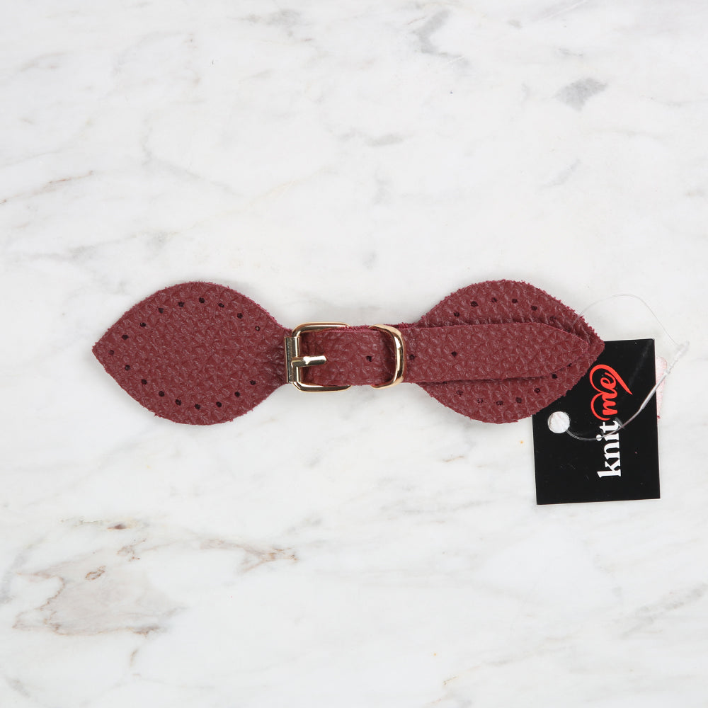 Knitme Kelebek Böce 14 cm Bordo BA-0028