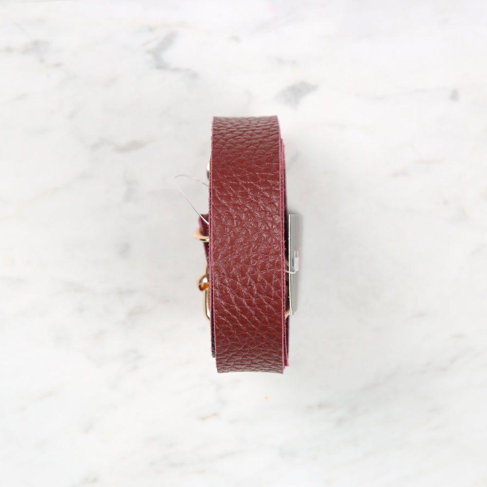 Knitme Sürgü Tokalı Çanta Askısı 135x2cm Bordo BA-0002