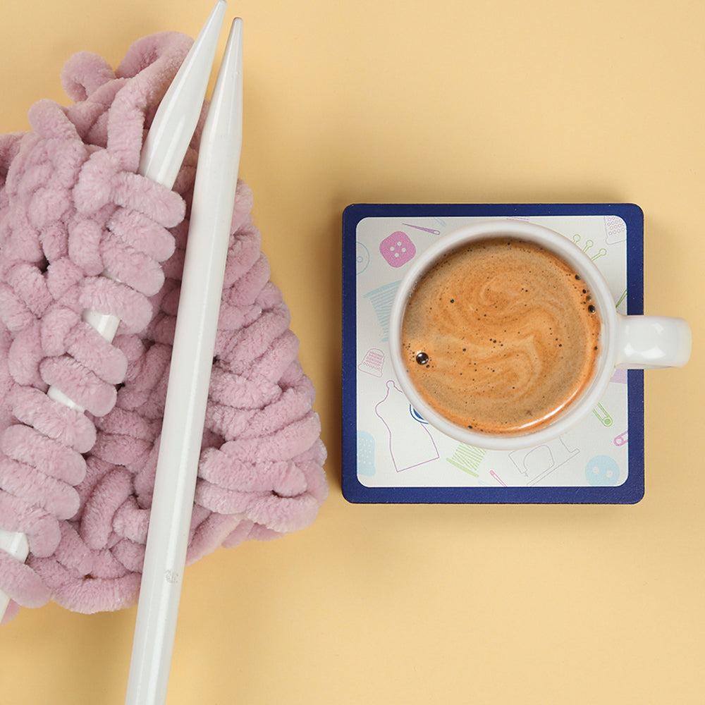 Sew Tasty Desenli Bardak Altlığı - N4370