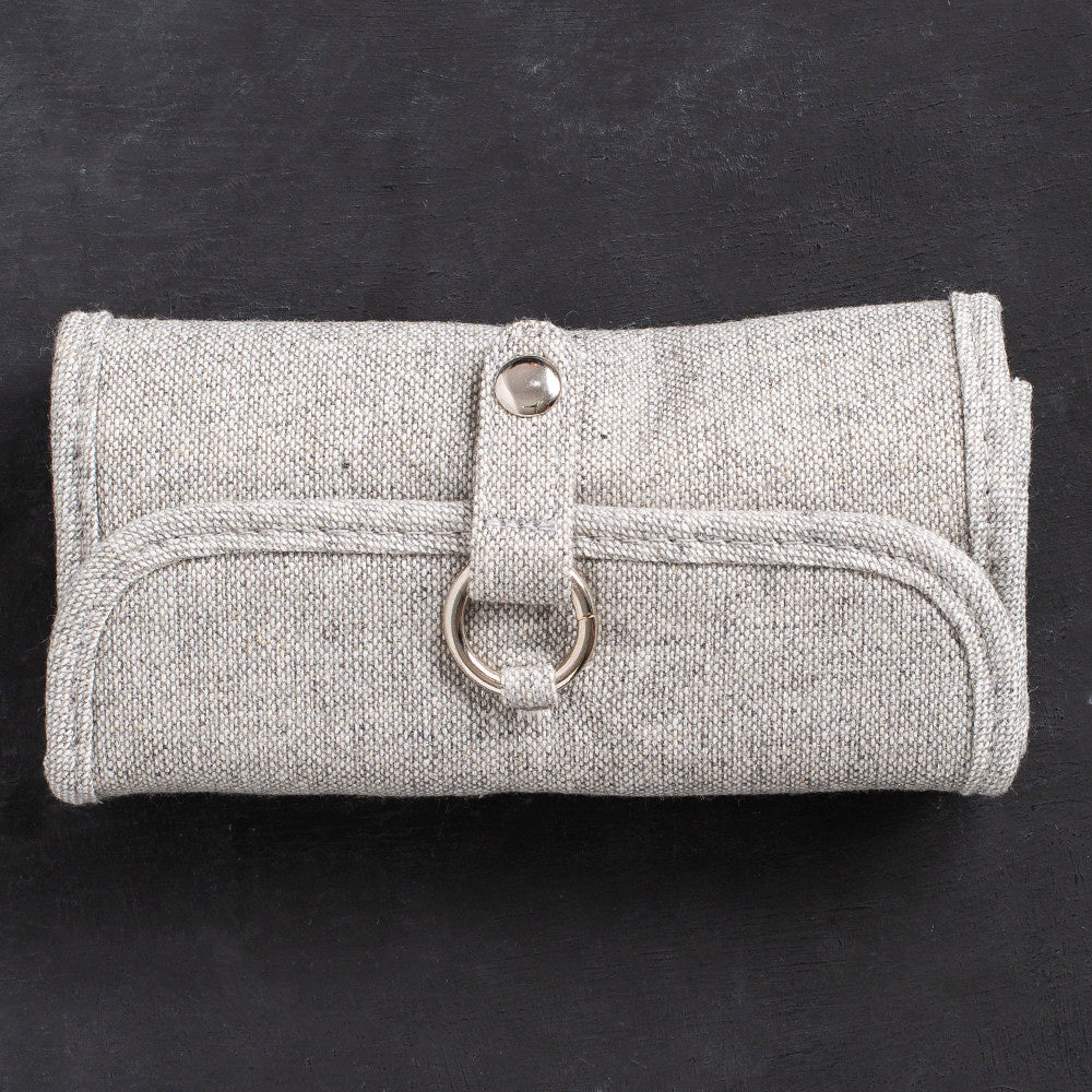 Tulip Etimo Gri Çantalı Yün Tığ Seti - Tes-002