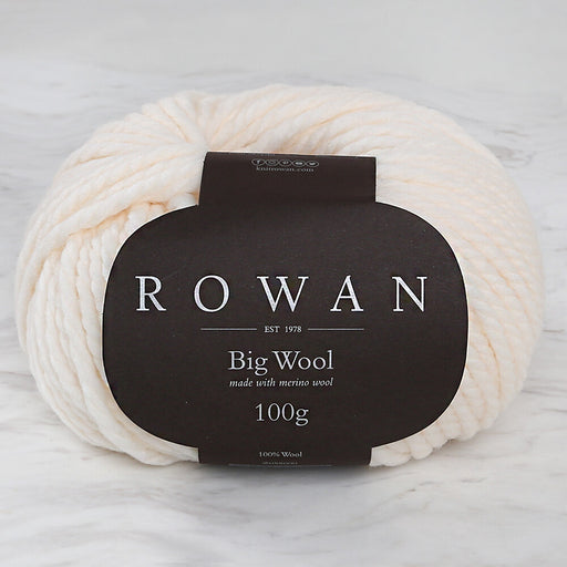 Rowan Big Wool Krem El Örgü İpi - 00001