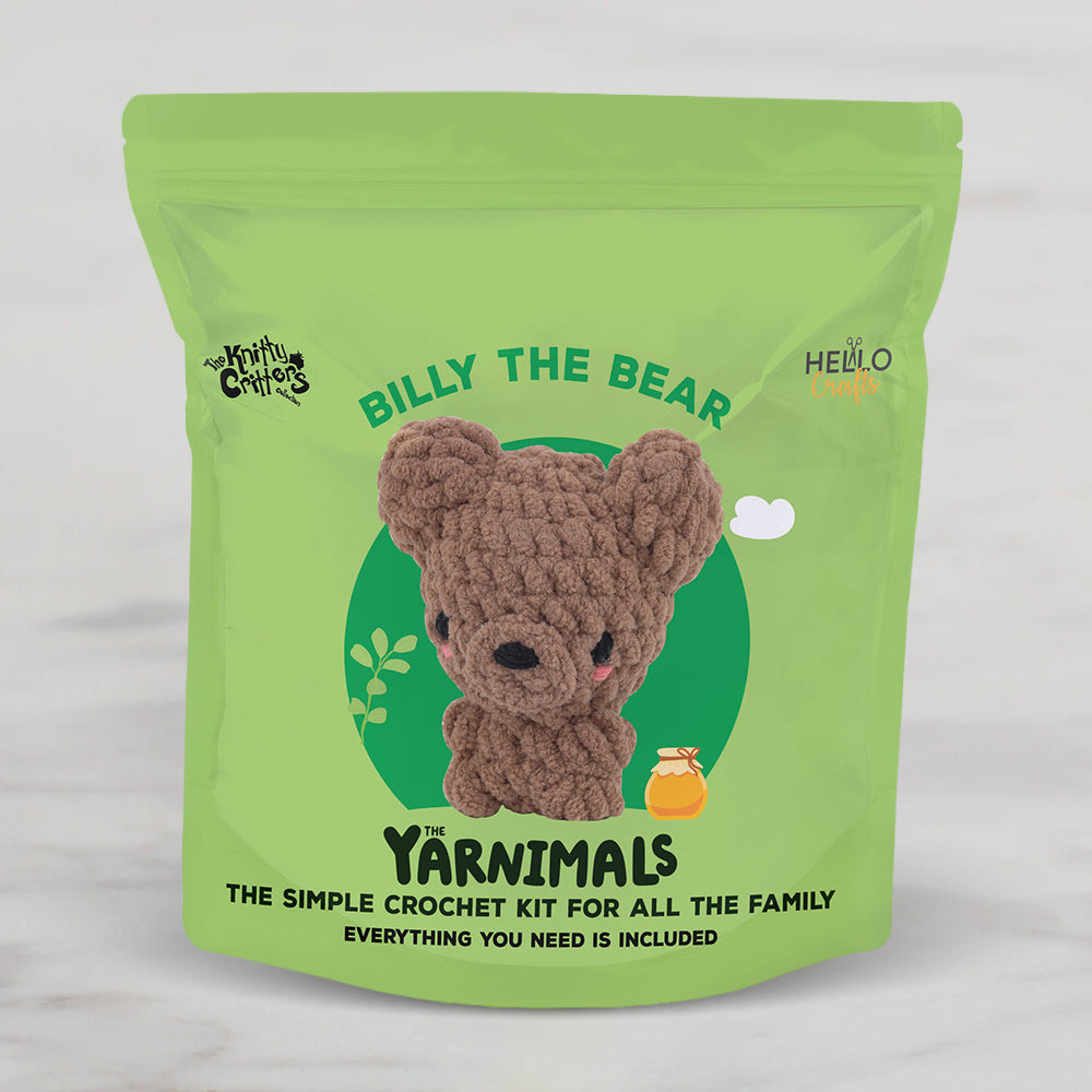 Hello Crafts Yarnimals Amigurumi Kiti - Billy The Bear - YN003