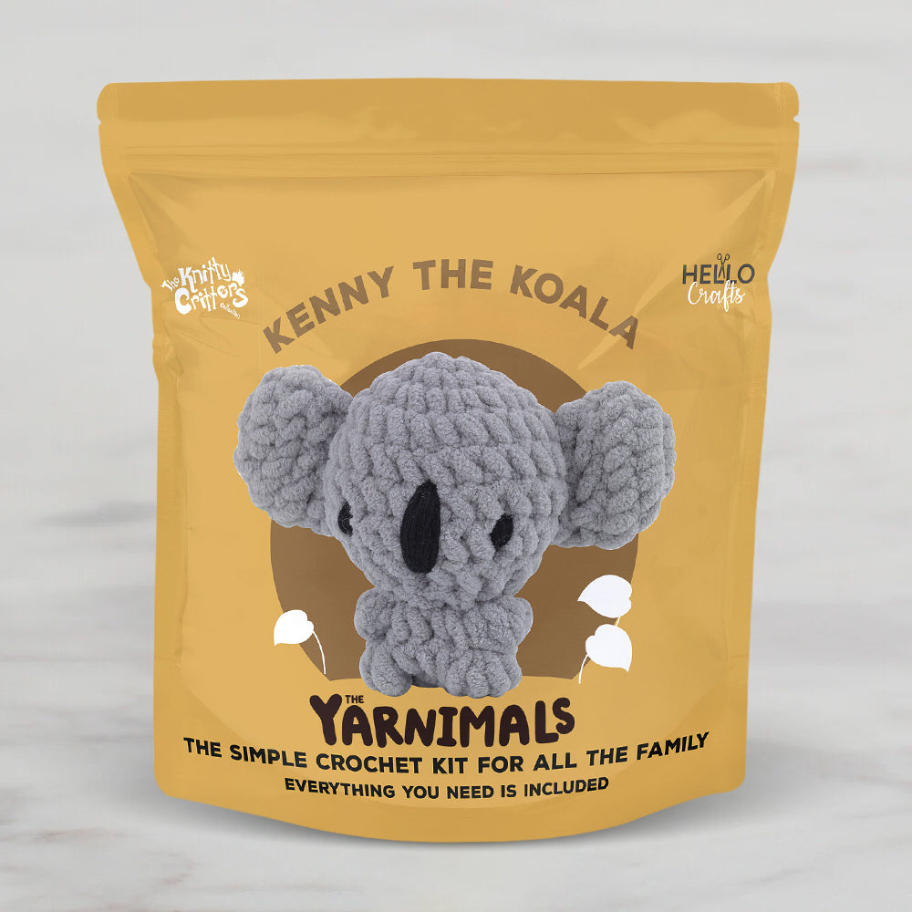Hello Crafts Yarnimals Amigurumi Kiti - Kenny The Koala - YN005
