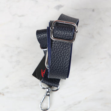 Knitme Sürgü Tokalı Çanta Askısı 130x2,5 cm Lacivert BA-0003