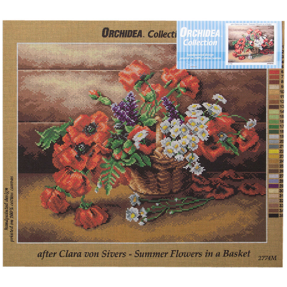 Orchidea 40x50 cm Sepette Çiçek Baskılı Goblen