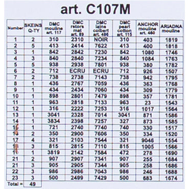 ORCHİDEA 40 x 50 cm Karışık Çiçekler Baskılı Goblen C107M