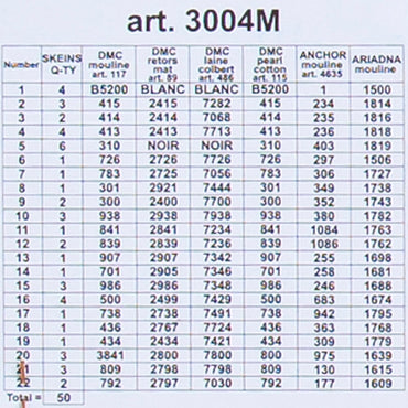 ORCHİDEA 40 x 50 cm Kartal Baskılı Goblen 3004M