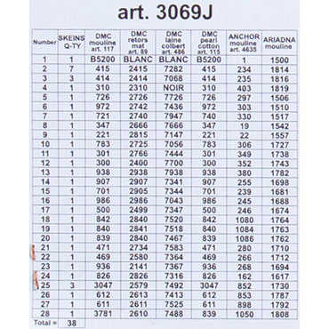 ORCHİDEA 30 x 40 cm Sepet Dolusu Çiçek Baskılı Goblen 3069J