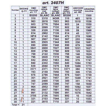 ORCHİDEA 24 x 30 cm Laleler ve Kirazlar Baskılı Goblen 2407H