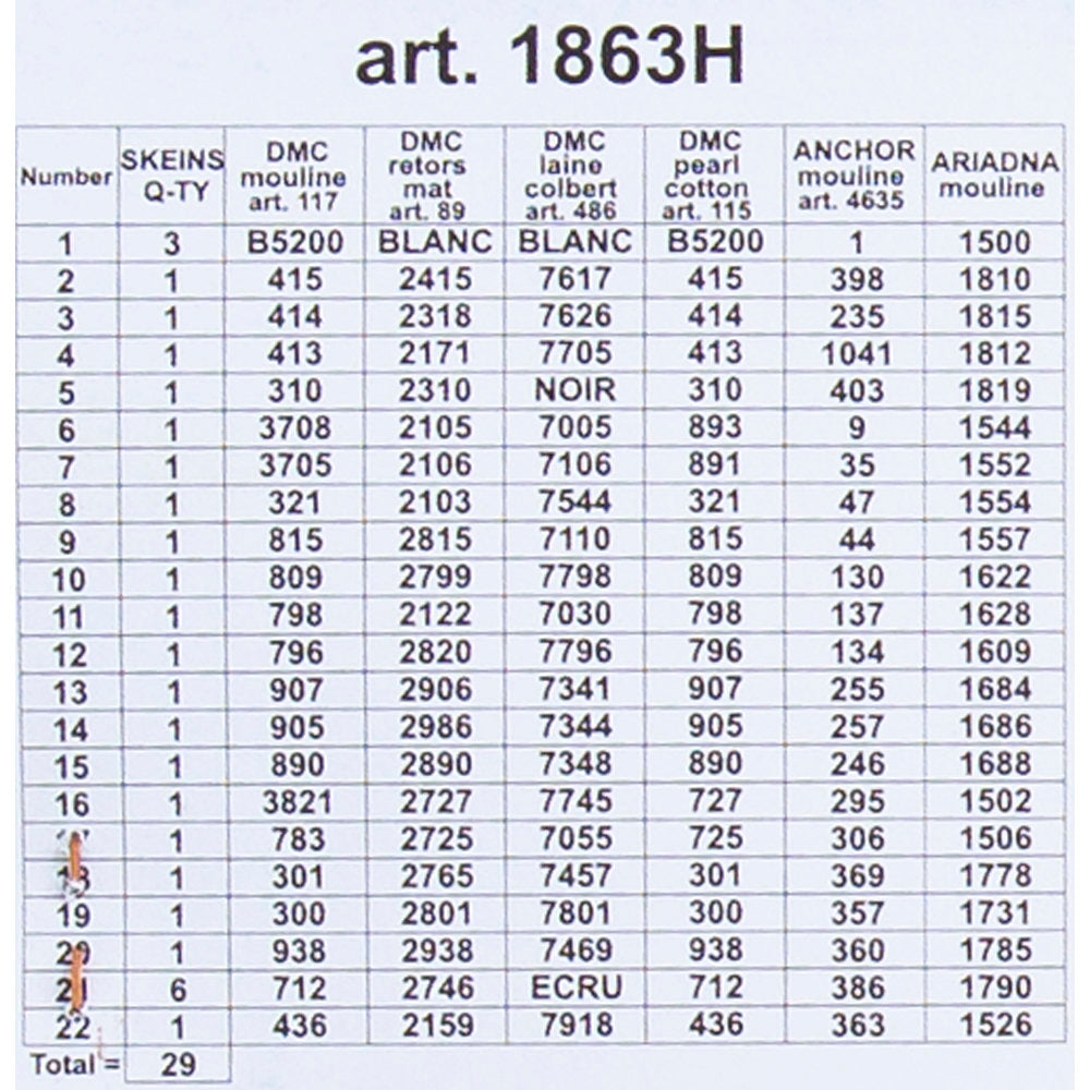 ORCHİDEA 24 x 30 cm Kırçiçekleri Buketi Baskılı Goblen 1863H