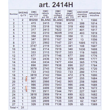 ORCHİDEA 24 x 30 cm Dağda Yaz Baskılı Goblen 2414H