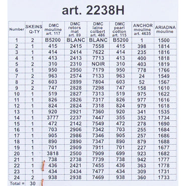 ORCHİDEA 24 x 30 cm Bahar kulübesi Baskılı Goblen 2238H