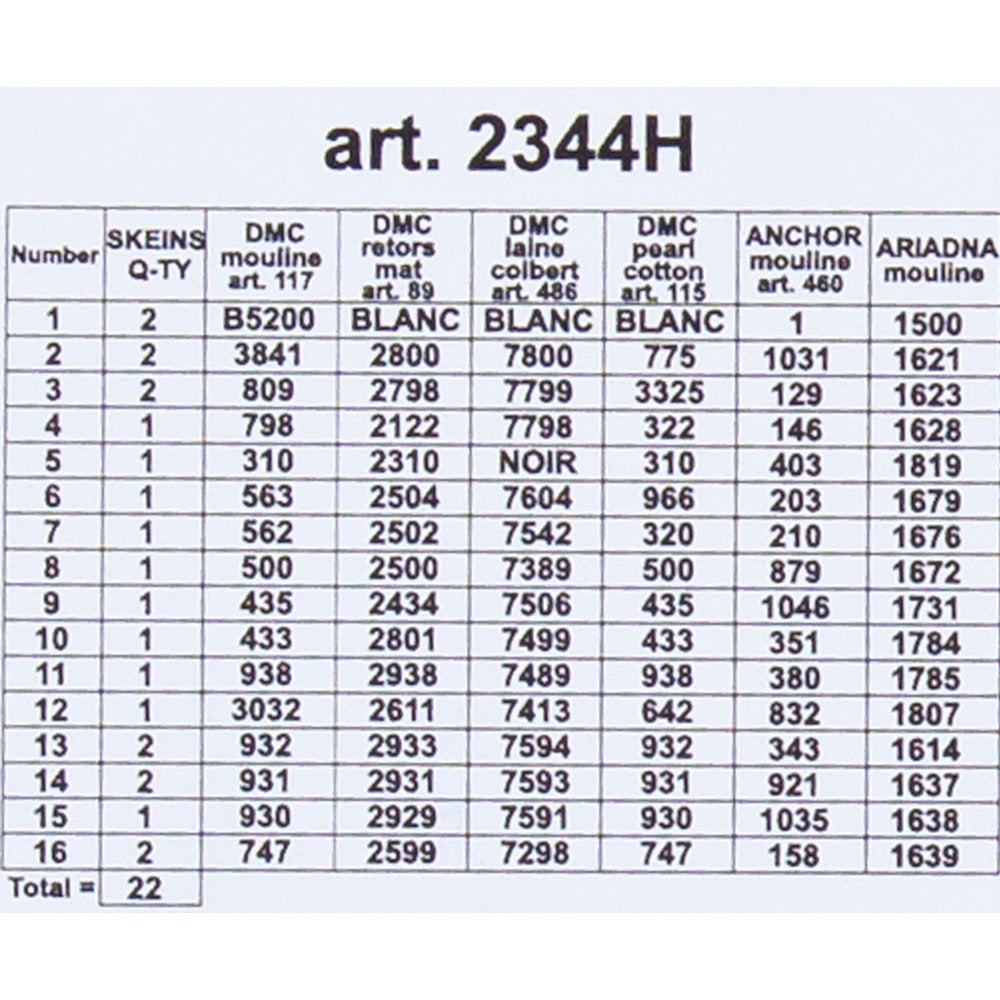 ORCHİDEA 24 x 30 cm Kış Baskılı Goblen 2344H