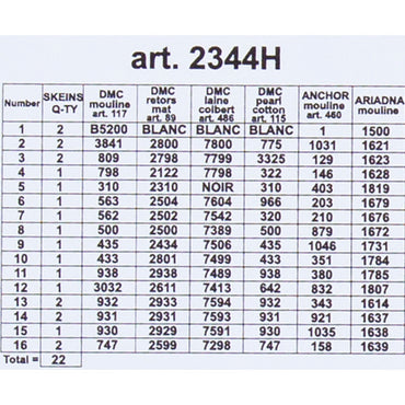 ORCHİDEA 24 x 30 cm Kış Baskılı Goblen 2344H