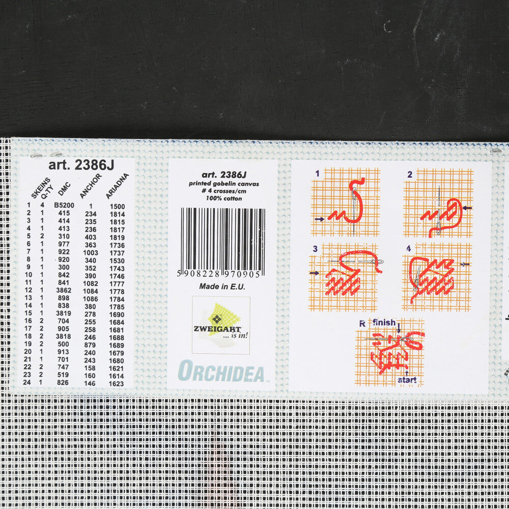 Orchidea 30x40 cm Krivoklat Castle Baskılı Goblen 2386J