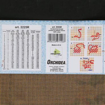 Orchidea 50x70 cm After Elizabeth King - Roses On Silk Fabric Baskılı Goblen 2225R