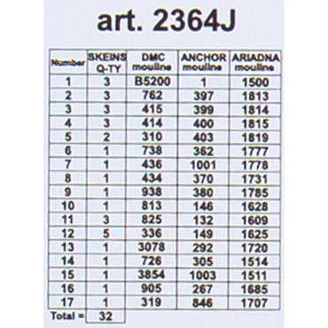 ORCHİDEA 30 x 40 cm Sessiz Gece Baskılı Goblen 2364J