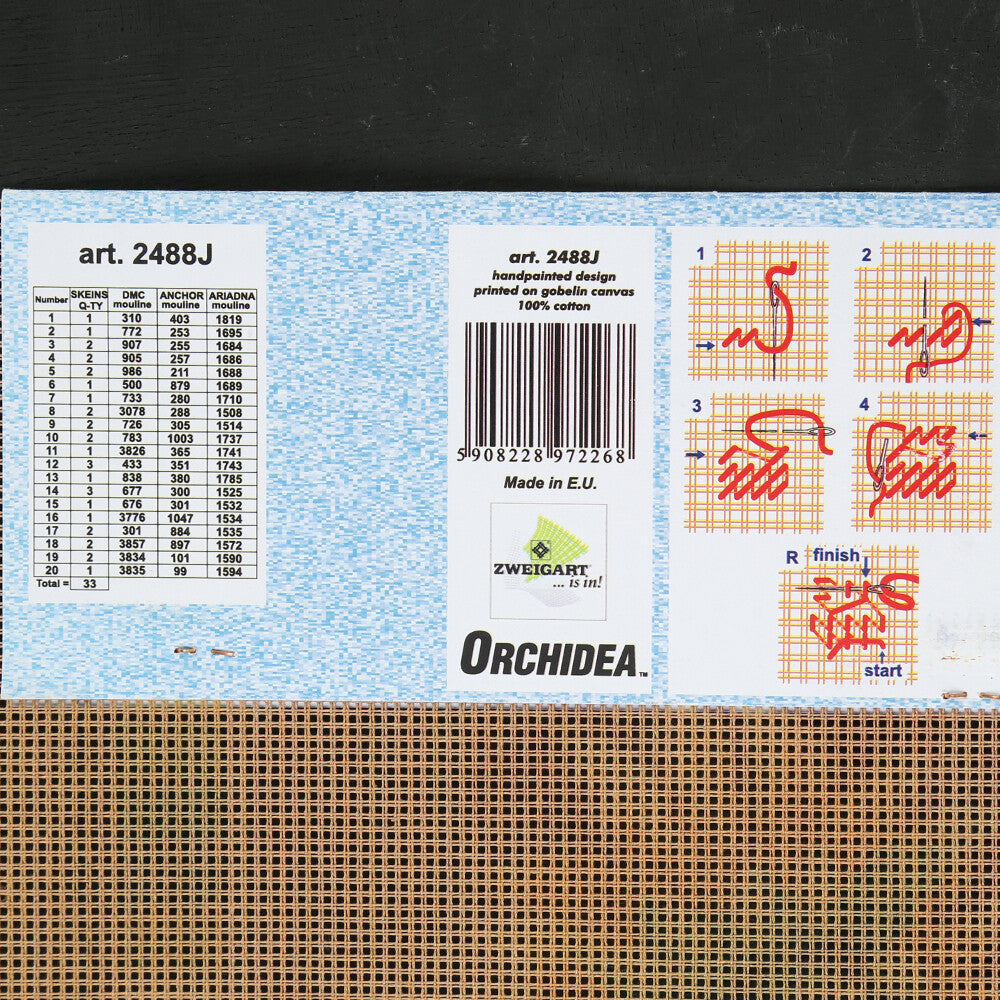 Orchidea 30x40 cm Bouquet Of Sunflowers Baskılı Goblen 2488J