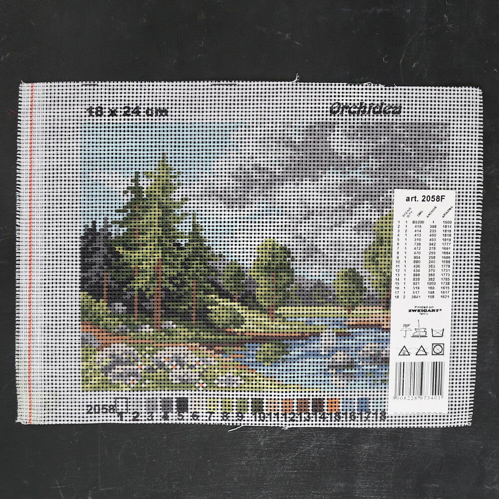 ORCHİDEA 18x24 cm Baskılı Goblen 2058F