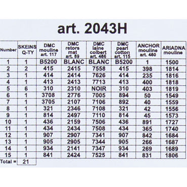 ORCHİDEA 24 x 30 cm Şakayık Baskılı Goblen 2043H