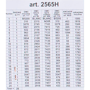 Orchidea 24x30cm Çiçekler Baskılı Goblen - 2565H