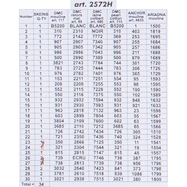 Orchidea 24x30cm Vazoda Çiçekler Baskılı Goblen - 2572H